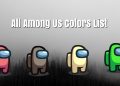 among us colors list