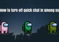 how to turn off in among us