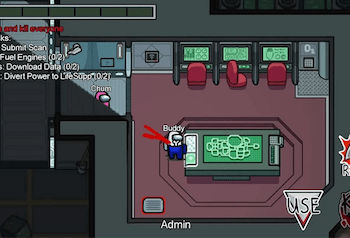 AmongUsWhiteKillBlue